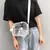 Casual pvc transparente claro mulheres crossbody sacos bolsa de ombro bolsa de o - comprar online