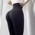 Leggings elásticos de cintura alta feminina, calças push-up, calças justas es