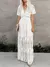 Vestido longo bordado