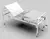 Cama Hospitalar Manual Fowler Standart com grades - 02 manivelas