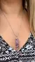 Collar con dije espiral de cuarzo biterminal - Lola Chic