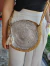 Bandolera de yute con plateado