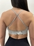 Top deportivo con espalda cruzada - Gris claro - comprar online