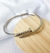 Bracelete Prego Liso Prateado - Dupe Cartier