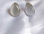 Kit Max Colar e Brinco Gotas em Resina Prateado - comprar online