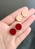 Brinco Botão Cores Sólidas Resinadas - DECODIFICA - Loja de Maquiagem e Produtos de Skincare