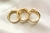 Anel Minimalista Linha Quadratta Bordas Arredondadas - Dourado na internet