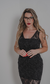 Vestido de crochê sem costura - Preto