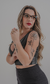 Cropped em couro eco - Preto - comprar online
