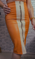 Saia de zipper em couro - comprar online