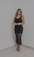 Vestido de crochê sem costura - Preto - comprar online