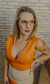 Cropped Regatinha em couro Laranja - comprar online