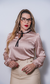 Blusa de Cetim Rosé - loja online
