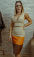 Saia em couro Multicolor - Clau Queen Modas