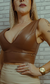 Cropped Regatinha em couro Marrom na internet
