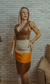 Cropped Regatinha em couro Marrom - loja online