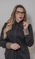 Camisa de Alfaiataria preta com strass - Clau Queen Modas