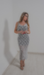 Vestido de crochê sem costura - Prata - comprar online