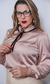 Blusa de Cetim Rosé