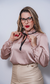 Blusa de Cetim Rosé - Clau Queen Modas