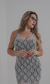 Vestido de crochê sem costura - Prata na internet