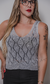 Cropped tricô 3D - loja online
