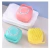 Esponja De Silicone Para Banho Com Dispenser Shampoo Sabonete Escova Pet Criança Adulto Cor Aleatória