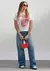Calça Jeans cereja Wideleg Superhigh MYFT