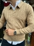 Sweaters con cuello polo lisa - comprar online