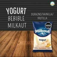 Yogurt Milkaut bebible Entero 900g (Frutilla/Vanilla/Durazno)