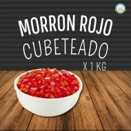 MORRON ROJO CUBETEADO X 1 KG