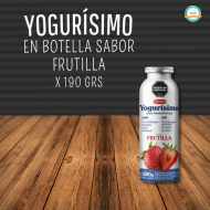YOGURISIMO BOTELLA 190 GR FRUTILLA