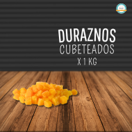 DURAZNO CUBETEADO X 1 KG