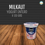 Yogurt Milkaut entero 120gr (Frutilla/Vanilla)