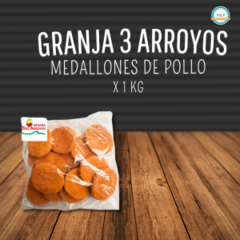 MEDALLON DE POLLO ESTILO CRISPY DE 1 KG