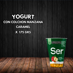 YOGURT CON COLCHON DE MANZANA CARAMEL SER X 175 GRS
