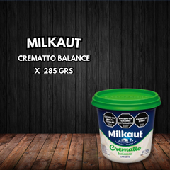 QUESO CREMATTO LIGHT MILKAUT X 285 GRS
