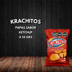 PAPAS FRITAS CON KETCHUP X 55 GRS KRACHITOS