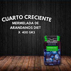 MERMELADA CUARTO CRECIENTE DIET ARANDANOS 400 GRS