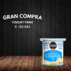 YOGURT FIRME DE VAINILLA GRAN COMPRA X 120 GRS