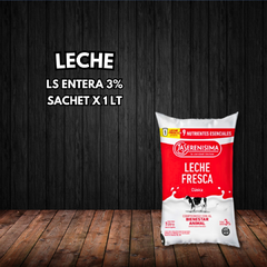 LECHE SACHET ENTERA MULTIVITAMINICA 3% X 1 LT (LA SERENISIMA)