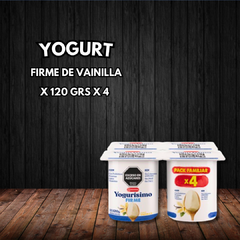 YOGURT FIRME YOGURISIMO DE VAINILLA X 120 GRS X 4 UND