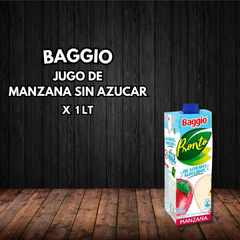 JUGO BAGGIO PRONTO MANZANA S/AZUCAR 1LT