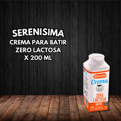 CREMA SERENISIMA 200CC (ZERO LACTOSA)
