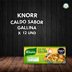 CALDO KNORR GALLINA X 12 CUBOS