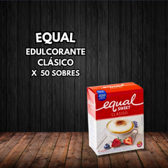 EDULCORANTE EQUALS CLASICO 50 SOBRES