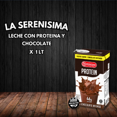 LECHE CON PROTEINA Y CHOCOLATE X 1 LT (LA SERENISIMA)