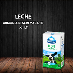 LECHE DESCREMADA 1% X 1 LT (ARMONIA)