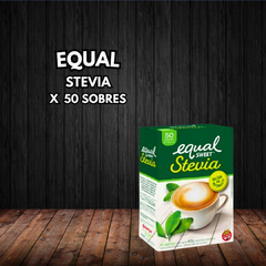 EDULCORANTE EQUALS STEVIA 50 SOBRES