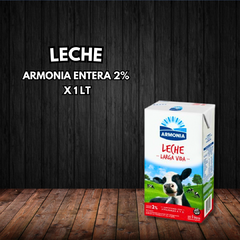 LECHE ENTERA 2% X 1 LT (ARMONIA)